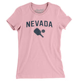 Nevada Pickleball Women's T-Shirt-Light Pink-Allegiant Goods Co. Vintage Sports Apparel