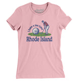 I Have A Tee Time In Rhode Island Women's T-Shirt-Light Pink-Allegiant Goods Co. Vintage Sports Apparel