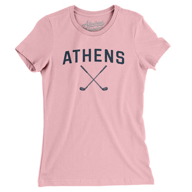 Athens Golf Women's T-Shirt-Light Pink-Allegiant Goods Co. Vintage Sports Apparel