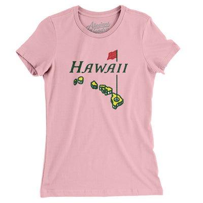 Hawaii Golf Women's T-Shirt-Light Pink-Allegiant Goods Co. Vintage Sports Apparel