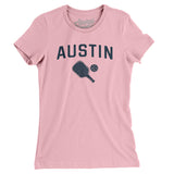 Austin Pickleball Women's T-Shirt-Light Pink-Allegiant Goods Co. Vintage Sports Apparel