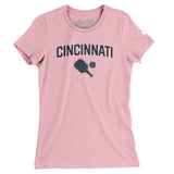 Cincinnati Pickleball Women's T-Shirt-Light Pink-Allegiant Goods Co. Vintage Sports Apparel