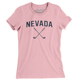 Nevada Golf Women's T-Shirt-Light Pink-Allegiant Goods Co. Vintage Sports Apparel