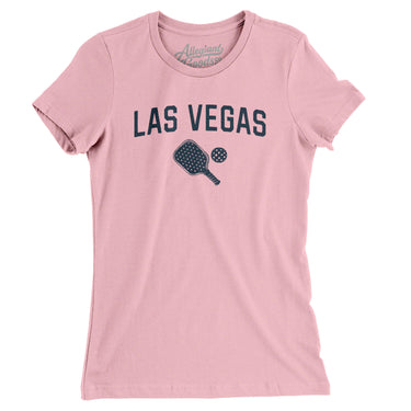 Las Vegas Pickleball Women's T-Shirt-Light Pink-Allegiant Goods Co. Vintage Sports Apparel