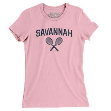 Savannah Tennis Women's T-Shirt-Light Pink-Allegiant Goods Co. Vintage Sports Apparel