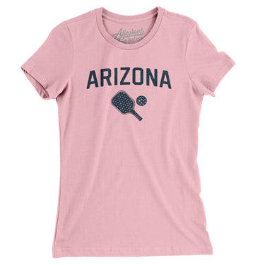 Arizona Pickleball Women's T-Shirt-Light Pink-Allegiant Goods Co. Vintage Sports Apparel