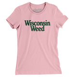 Wisconsin Weed Women's T-Shirt-Light Pink-Allegiant Goods Co. Vintage Sports Apparel