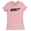 Tennessee State Shape Text Women's T-Shirt-Light Pink-Allegiant Goods Co. Vintage Sports Apparel