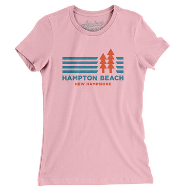 Hampton Beach New Hampshire in Light Pink Color