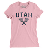 Utah Tennis Women's T-Shirt-Light Pink-Allegiant Goods Co. Vintage Sports Apparel