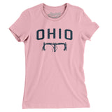 Ohio Cycling Women's T-Shirt-Light Pink-Allegiant Goods Co. Vintage Sports Apparel
