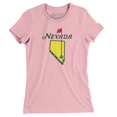 Nevada Golf Women's T-Shirt-Light Pink-Allegiant Goods Co. Vintage Sports Apparel