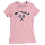 Scottsdale Tennis Women's T-Shirt-Light Pink-Allegiant Goods Co. Vintage Sports Apparel
