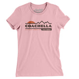 Coachella Mountain Sunset Women's T-Shirt-Light Pink-Allegiant Goods Co. Vintage Sports Apparel