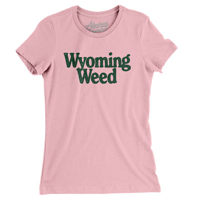Wyoming Weed Women's T-Shirt-Light Pink-Allegiant Goods Co. Vintage Sports Apparel