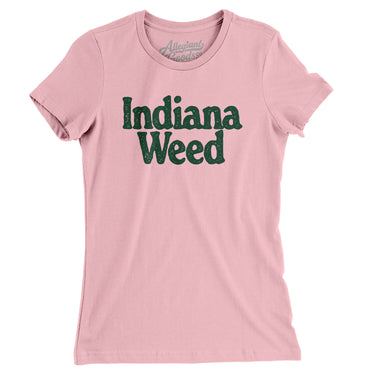 Indiana Weed Women's T-Shirt-Light Pink-Allegiant Goods Co. Vintage Sports Apparel