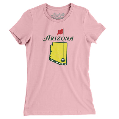 Arizona Golf Women's T-Shirt-Light Pink-Allegiant Goods Co. Vintage Sports Apparel
