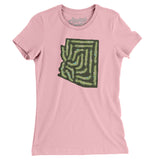 Arizona Golf Course Women's T-Shirt-Light Pink-Allegiant Goods Co. Vintage Sports Apparel