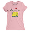 Oregon Golf Women's T-Shirt-Light Pink-Allegiant Goods Co. Vintage Sports Apparel