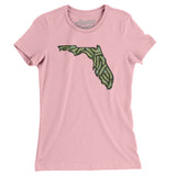 Florida Golf Course Women's T-Shirt-Light Pink-Allegiant Goods Co. Vintage Sports Apparel