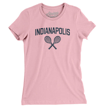 Indianapolis Tennis Women's T-Shirt-Light Pink-Allegiant Goods Co. Vintage Sports Apparel