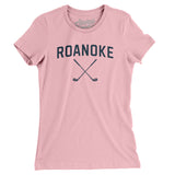 Roanoke Golf Women's T-Shirt-Light Pink-Allegiant Goods Co. Vintage Sports Apparel