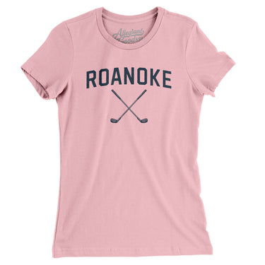 Roanoke Golf Women's T-Shirt-Light Pink-Allegiant Goods Co. Vintage Sports Apparel