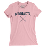 Minnesota Golf Women's T-Shirt-Light Pink-Allegiant Goods Co. Vintage Sports Apparel