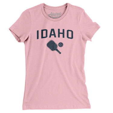 Idaho Pickleball Women's T-Shirt-Light Pink-Allegiant Goods Co. Vintage Sports Apparel