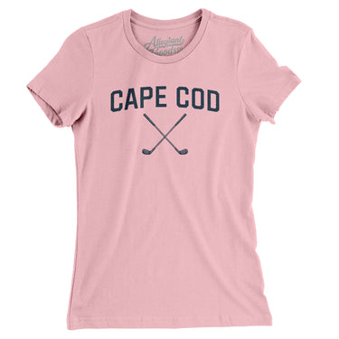 Cape Cod Golf Women's T-Shirt-Light Pink-Allegiant Goods Co. Vintage Sports Apparel