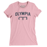 Olympia Cycling Women's T-Shirt-Light Pink-Allegiant Goods Co. Vintage Sports Apparel