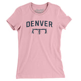Denver Cycling Women's T-Shirt-Light Pink-Allegiant Goods Co. Vintage Sports Apparel