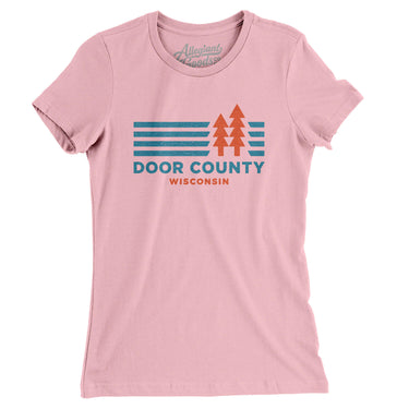 Door County Wisconsin in Light Pink Color