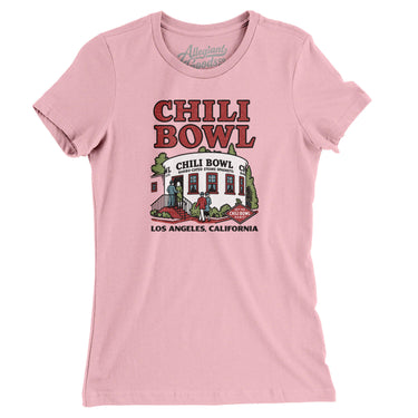 Chili Bowl Women's T-Shirt-Light Pink-Allegiant Goods Co. Vintage Sports Apparel