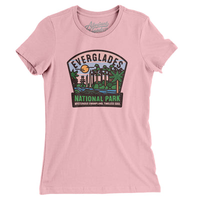 Everglades National Park Badge Women's T-Shirt-Light Pink-Allegiant Goods Co. Vintage Sports Apparel