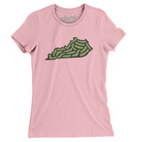 Kentucky Golf Course Women's T-Shirt-Light Pink-Allegiant Goods Co. Vintage Sports Apparel