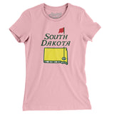 South Dakota Golf Women's T-Shirt-Light Pink-Allegiant Goods Co. Vintage Sports Apparel