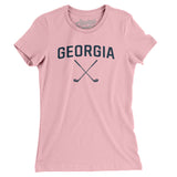 Georgia Golf Women's T-Shirt-Light Pink-Allegiant Goods Co. Vintage Sports Apparel