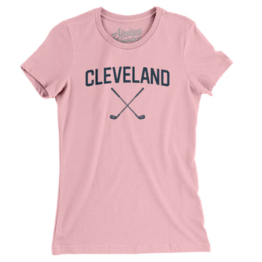 Cleveland Golf Women's T-Shirt-Light Pink-Allegiant Goods Co. Vintage Sports Apparel