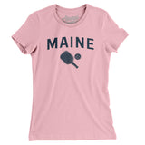 Maine Pickleball Women's T-Shirt-Light Pink-Allegiant Goods Co. Vintage Sports Apparel