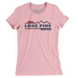 Lone Pine Mountain Sunset Women's T-Shirt-Light Pink-Allegiant Goods Co. Vintage Sports Apparel