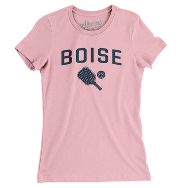 Boise Pickleball Women's T-Shirt-Light Pink-Allegiant Goods Co. Vintage Sports Apparel
