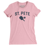 St. Pete Pickleball Women's T-Shirt-Light Pink-Allegiant Goods Co. Vintage Sports Apparel