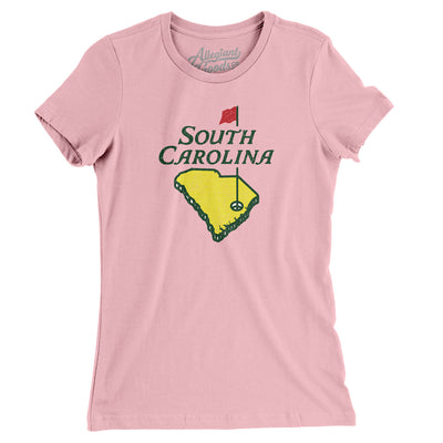 South Carolina Golf Women's T-Shirt-Light Pink-Allegiant Goods Co. Vintage Sports Apparel