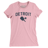 Detroit Pickleball Women's T-Shirt-Light Pink-Allegiant Goods Co. Vintage Sports Apparel