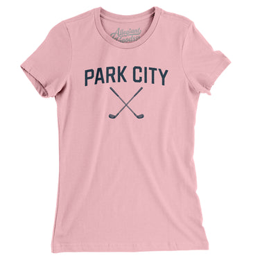Park City Golf Women's T-Shirt-Light Pink-Allegiant Goods Co. Vintage Sports Apparel