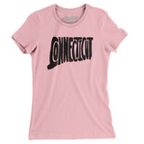 Connecticut State Shape Text Women's T-Shirt-Allegiant Goods Co. Vintage Sports Apparel
