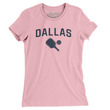 Dallas Pickleball Women's T-Shirt-Light Pink-Allegiant Goods Co. Vintage Sports Apparel