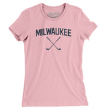 Milwaukee Golf Women's T-Shirt-Light Pink-Allegiant Goods Co. Vintage Sports Apparel
