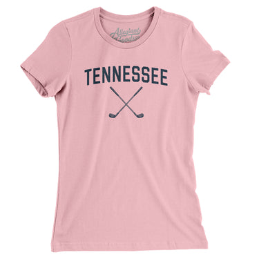 Tennessee Golf Women's T-Shirt-Light Pink-Allegiant Goods Co. Vintage Sports Apparel